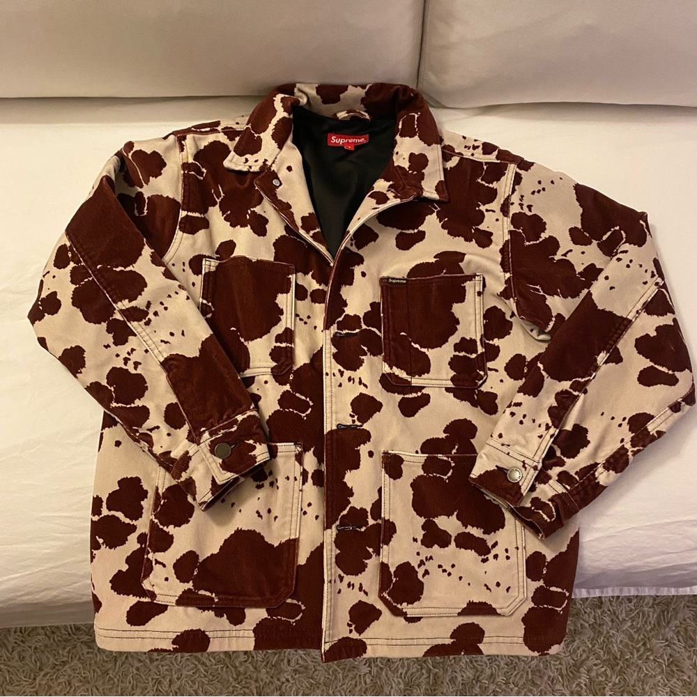 Supreme Brown and Beige Jacket
